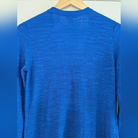 Lilly Pulitzer Royal Blue Cardigan Sweater V Neck Button Size S Coastal Preppy - Picture 8 of 12